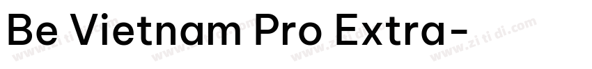 Be Vietnam Pro Extra字体转换